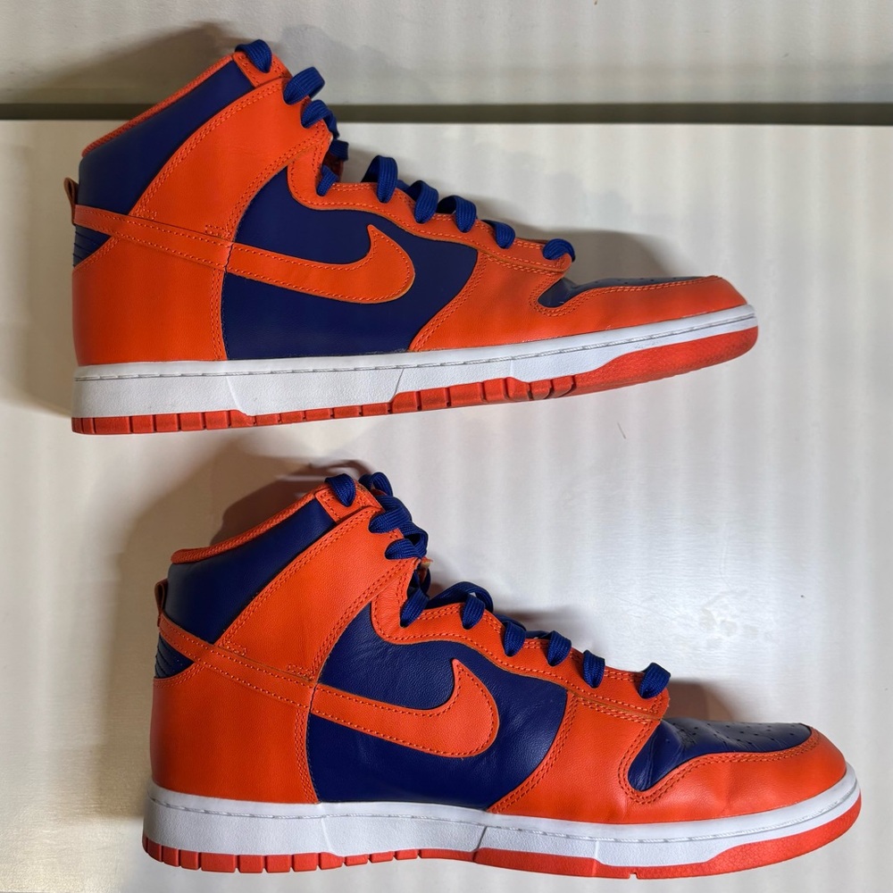 Nike Dunk High Retro Knicks Orange Deep Royal Blue DD1399-800 Size 12 - Picture 6 of 7